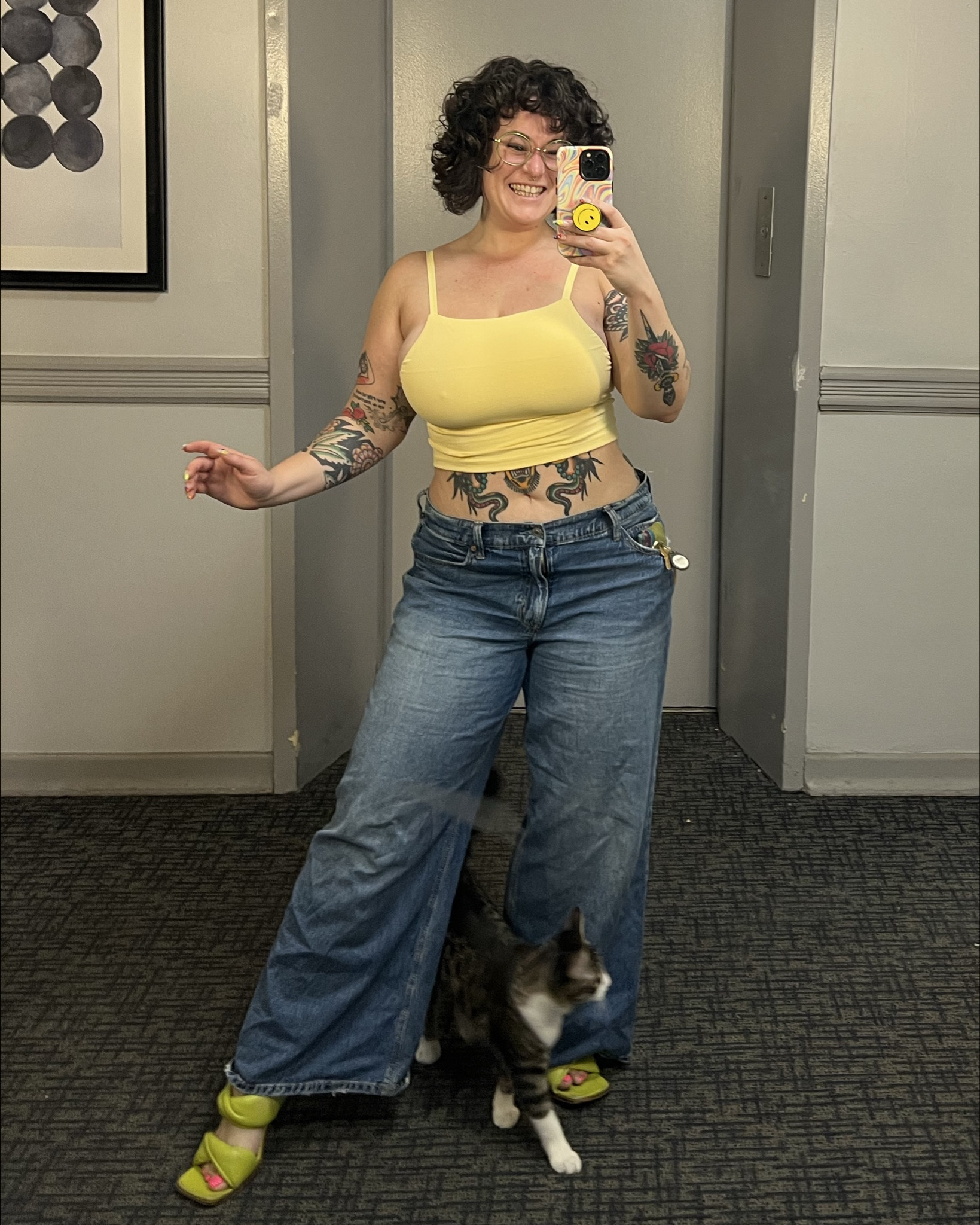 i’ve been experimenting with styling my hair from dry and surprised to say i’m loving it??? the doux mousse has been my favourite product lately. featured also are my favourite jeans (size 12 short) and this delightful shelf bra tank (size L)

#LTKSummerEdit #LTKStyleTip #LTKMidsize