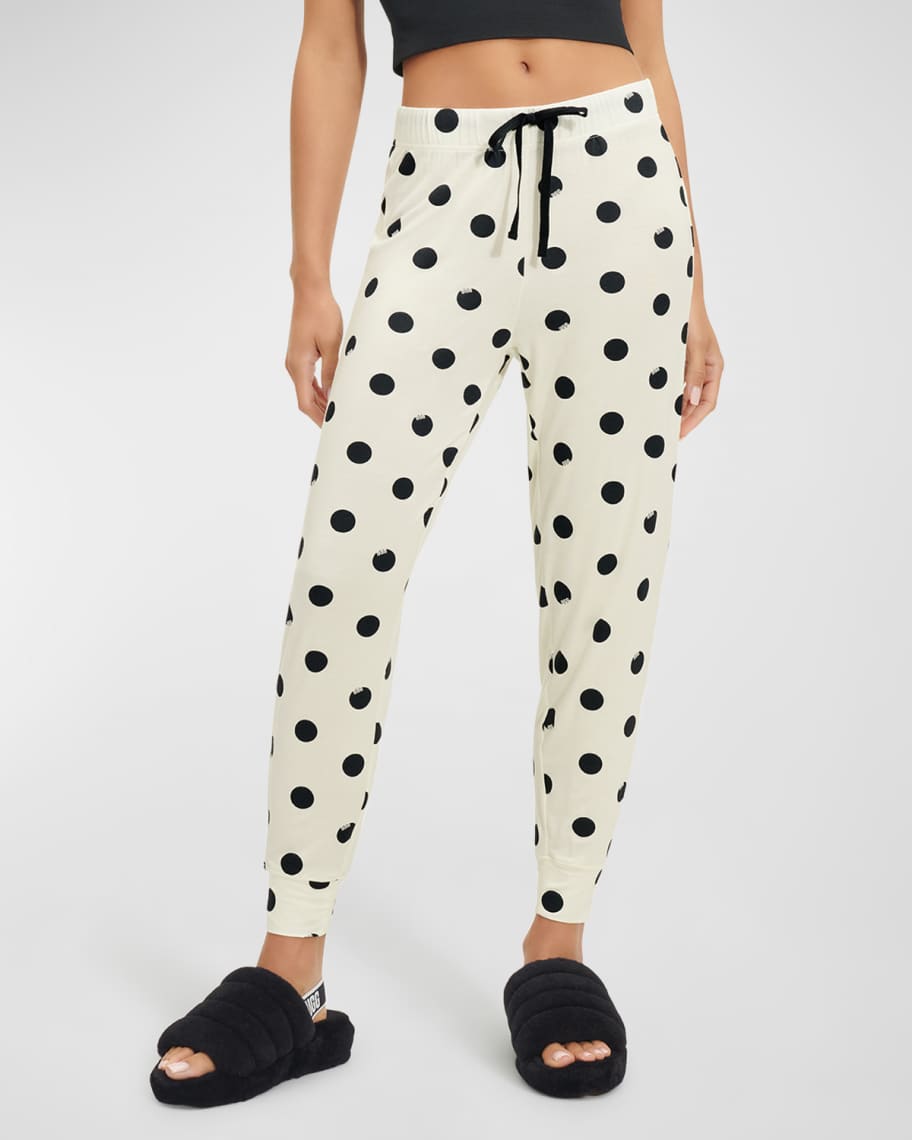 UGG Birgit Cropped Polka-Dot Pajama Set | Neiman Marcus