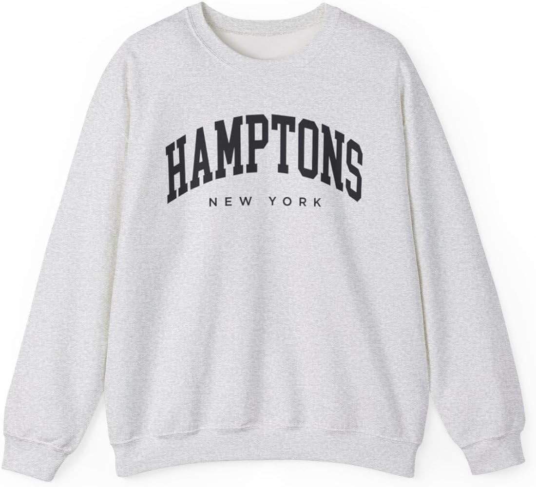 Hamptons New York Adult Unisex Crewneck Sweatshirt | Amazon (US)