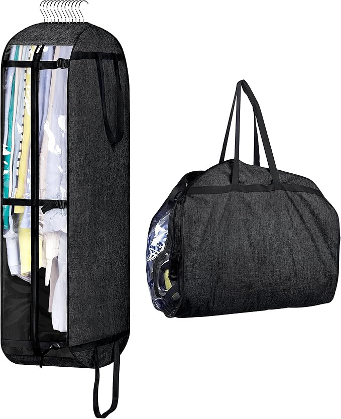 MISSLO Hanging Garment Bags for Travel Suit Bags for Closet Storage 50" Moving Bags for Clothes D... | Amazon (US)