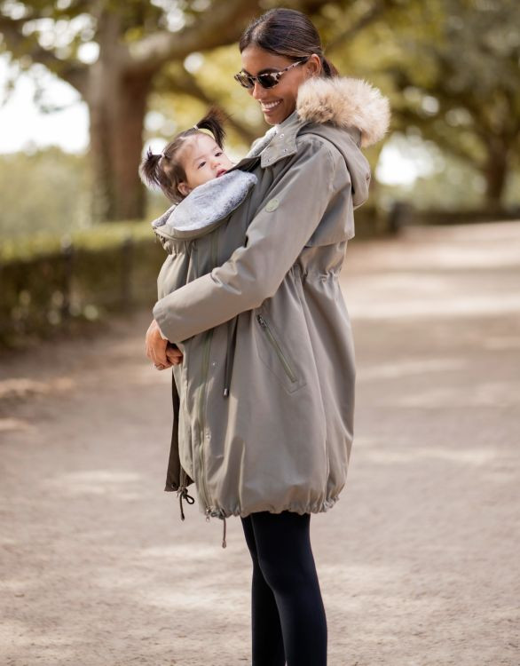Khaki 3 in 1 Winter Maternity Parka | Seraphine US