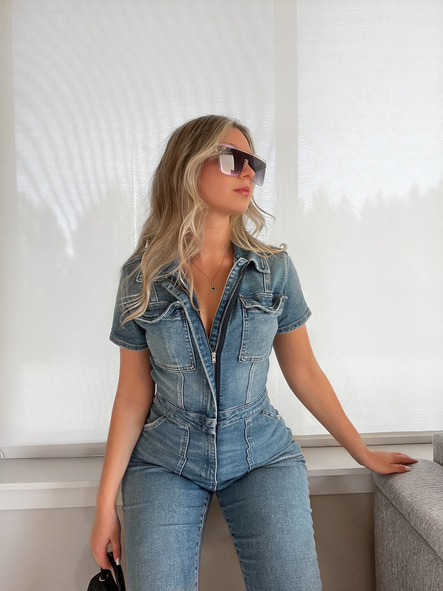 Cutest denim jumpsuit ever! I love that or is stretchy comfortable and has pockets. The quality is on point. This will never go out of style! 

#LTKBacktoSchool #LTKFind #LTKSeasonal