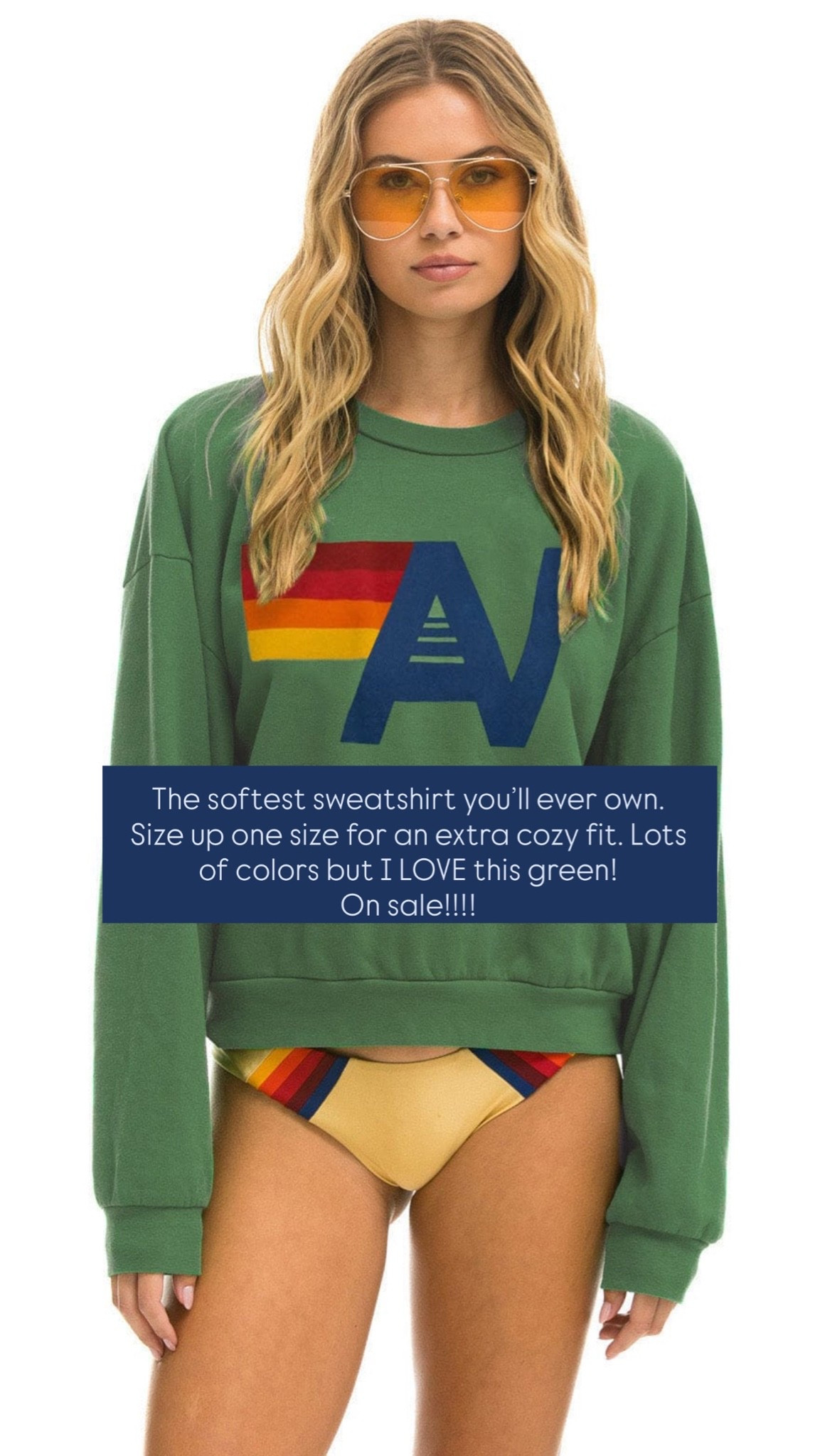 The softest sweatshirt you’ll ever own. Size up one size for an extra cozy fit. Lots of colors but I LOVE this green!

#LTKSaleAlert #LTKootd #LTKdayinmylife