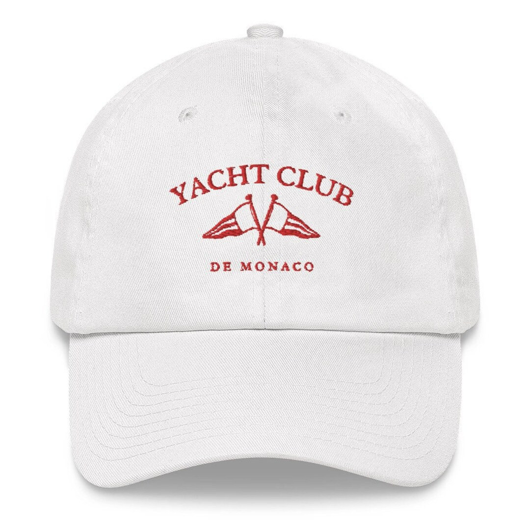 YACHT CLUB | Yacht Club De Monaco Hat | Trendy Hat | Walking Hat | Positive Hat | Aesthetic Hat |... | Etsy (US)