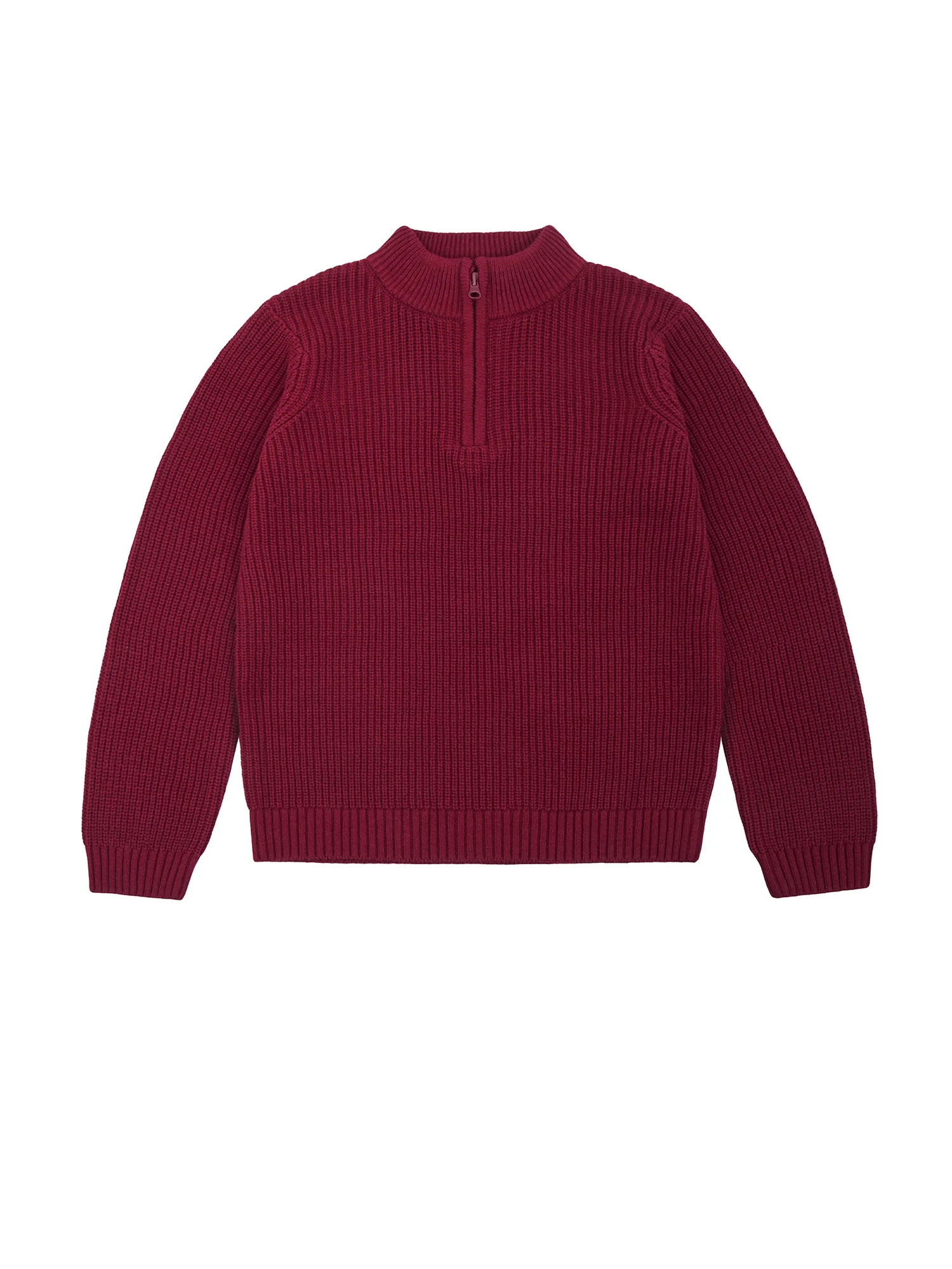 Wonder Nation Boys Quarter Zip Sweater with Long Sleeves, Sizes 4-18 | Walmart (US)