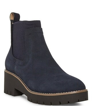 Blondo Dyme Waterproof Suede Lug Sole Booties | Dillard's | Dillard's