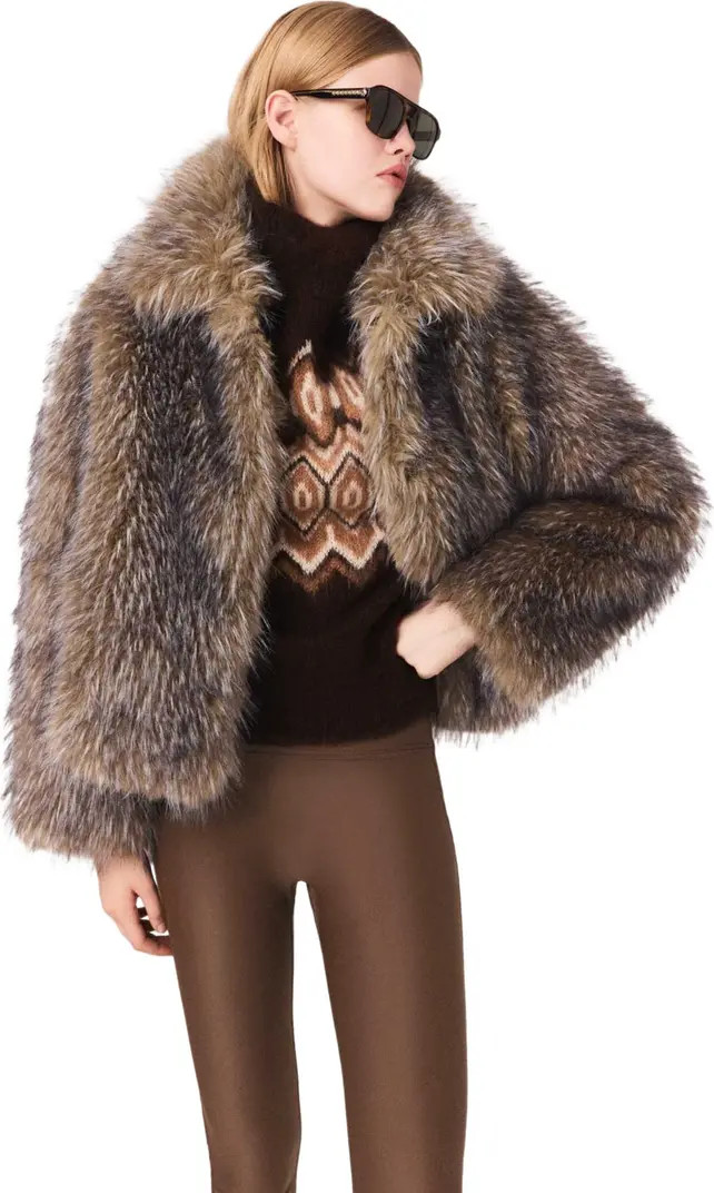 maje Short faux fur coat | Nordstrom | Nordstrom