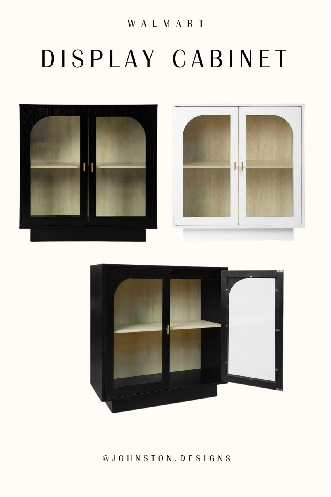 Walmart Display Accent Cabinet

Loved the arched detail in the glass door on this one and it sunder $200! I think it would look great pushing two together to created a sideboard!

Walmart Home Finds | Affordable Home Finds | Home Accents | Home Finds 

#LTKSaleAlert #LTKHome