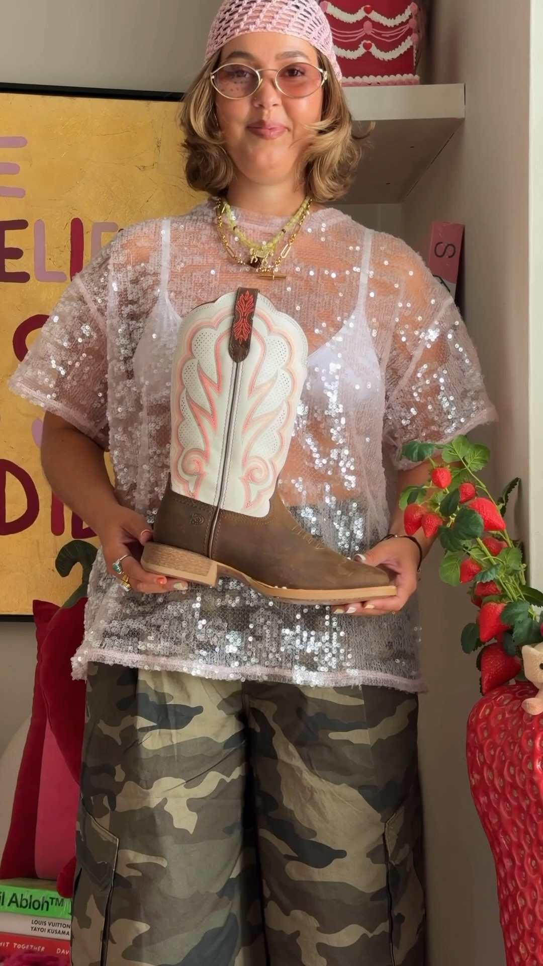 6 outfits, 3 pairs of western boots 🤠
Red sequin mesh skirt -  summery Copenhagen 

Rainbow stripe set - Lone Star Daughters

#LTKuk #LTKsummer #LTKautumn