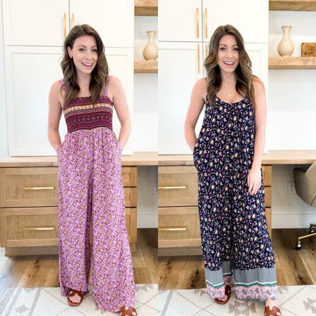 The cutest floral, Amazon jumpsuits! So cute for any upcoming vacation, travel, or as a comfortable every day outfit! I’m wearing a size small in each! 

#LTKsalealert #LTKstyletip #LTKtravel
