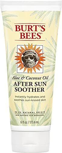 Burt's Bees Lotion, Hydrating Aloe & Coconut Oil Sun Burn Relief, Natural After Sun Soother, 6 Ounce | Amazon (US)