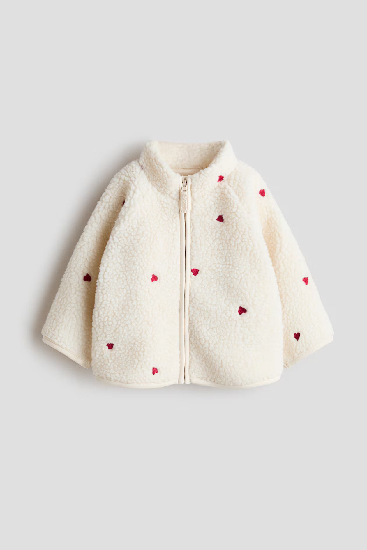 Printed Teddy Fleece Jacket | H&M (US + CA)