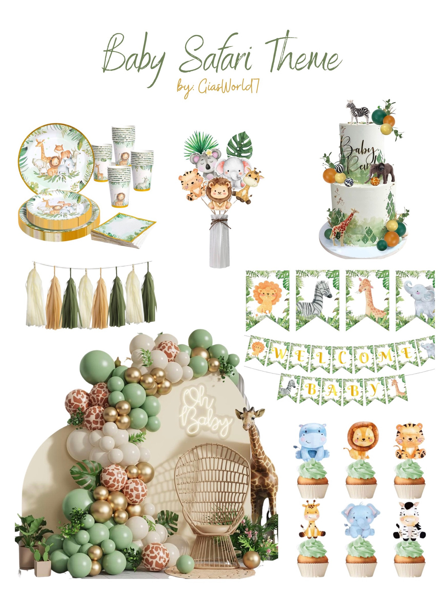 Baby Safari BabyShower Theme 
I was between this theme and the Can Bearly Wait theme, but ended up picking the Can Bearly Wait theme! Loved both soooo much I ended up making my sons nursery theme a soft beige safari theme so I could feel like I used both themes somehow lol!

#LTKbaby #LTKbump #LTKkids