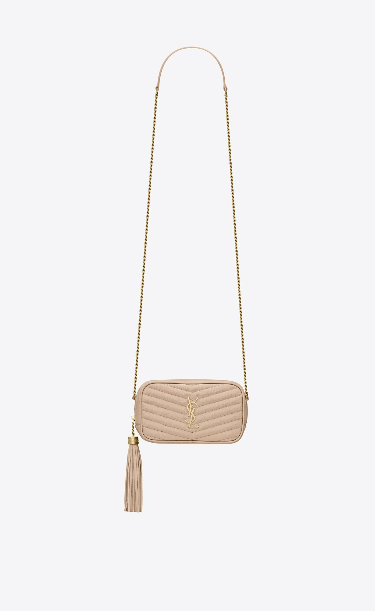 lou mini bag in quilted grain de poudre embossed leather | Saint Laurent Inc. (Global)