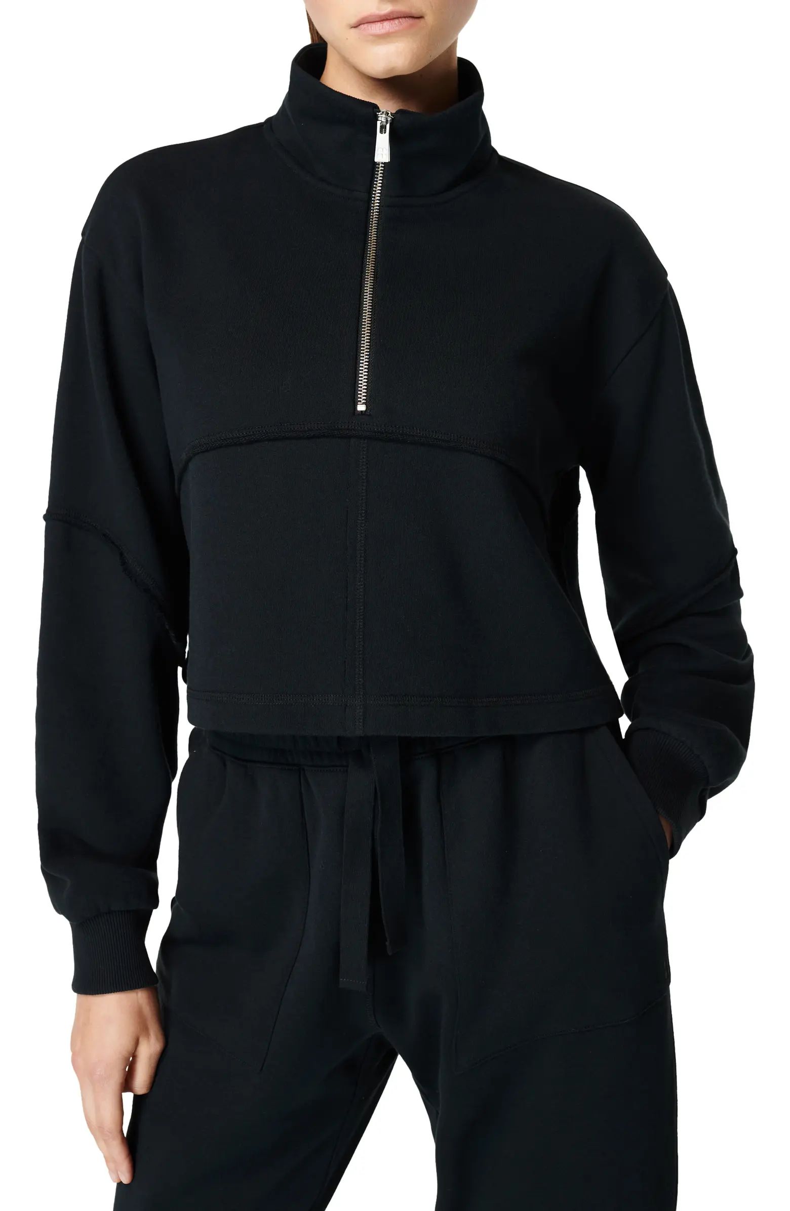 Revive Half Zip Crop Sweatshirt | Nordstrom