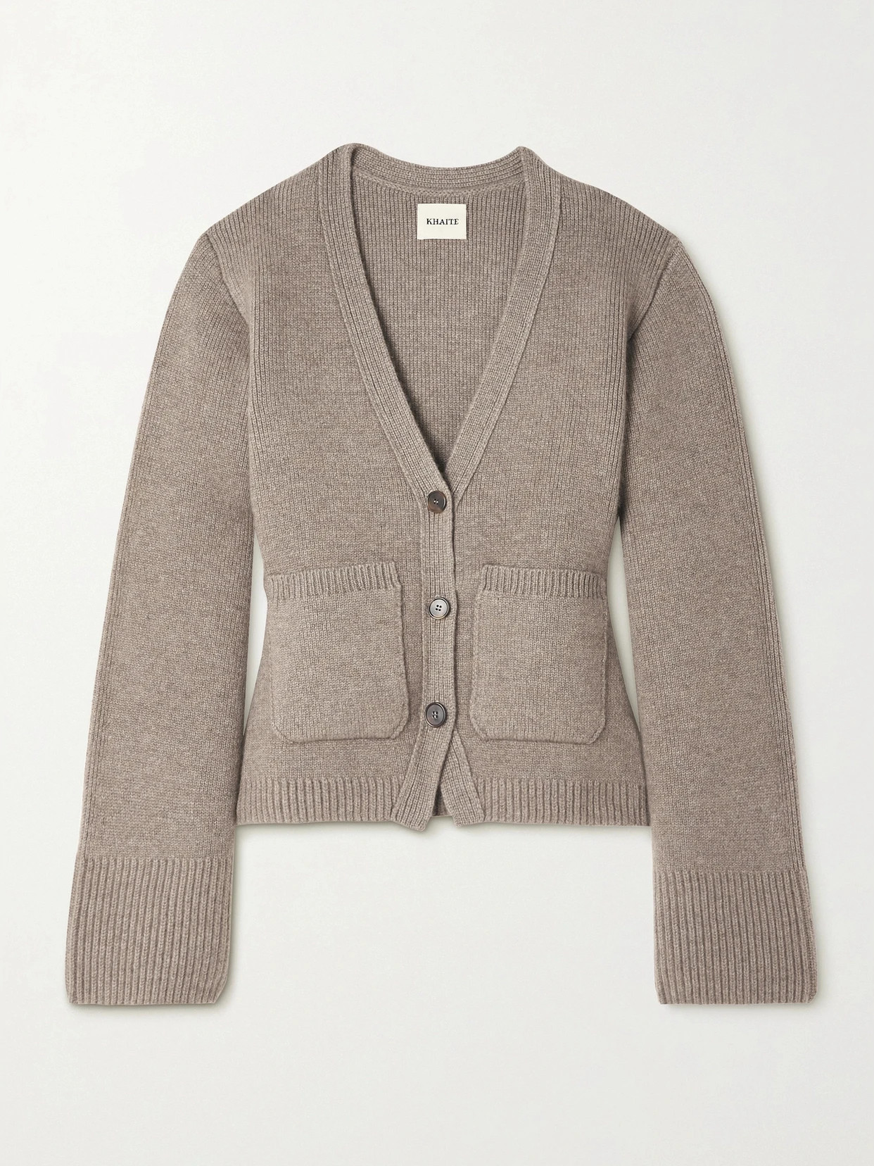 KHAITE - Scarlet Cashmere Cardigan - Brown | NET-A-PORTER (US)