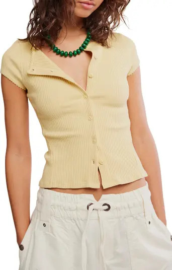 Most Wanted Short Sleeve Cotton Blend Cardigan | Nordstrom