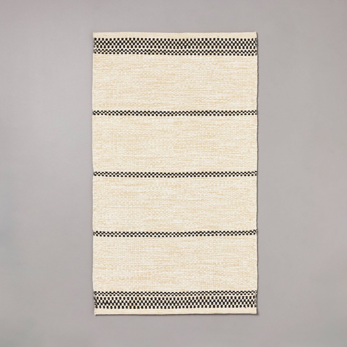 30"x50" Checkered Stripe Indoor/Outdoor Handmade Accent Rug - Hearth & Hand™ with Magnolia | Target