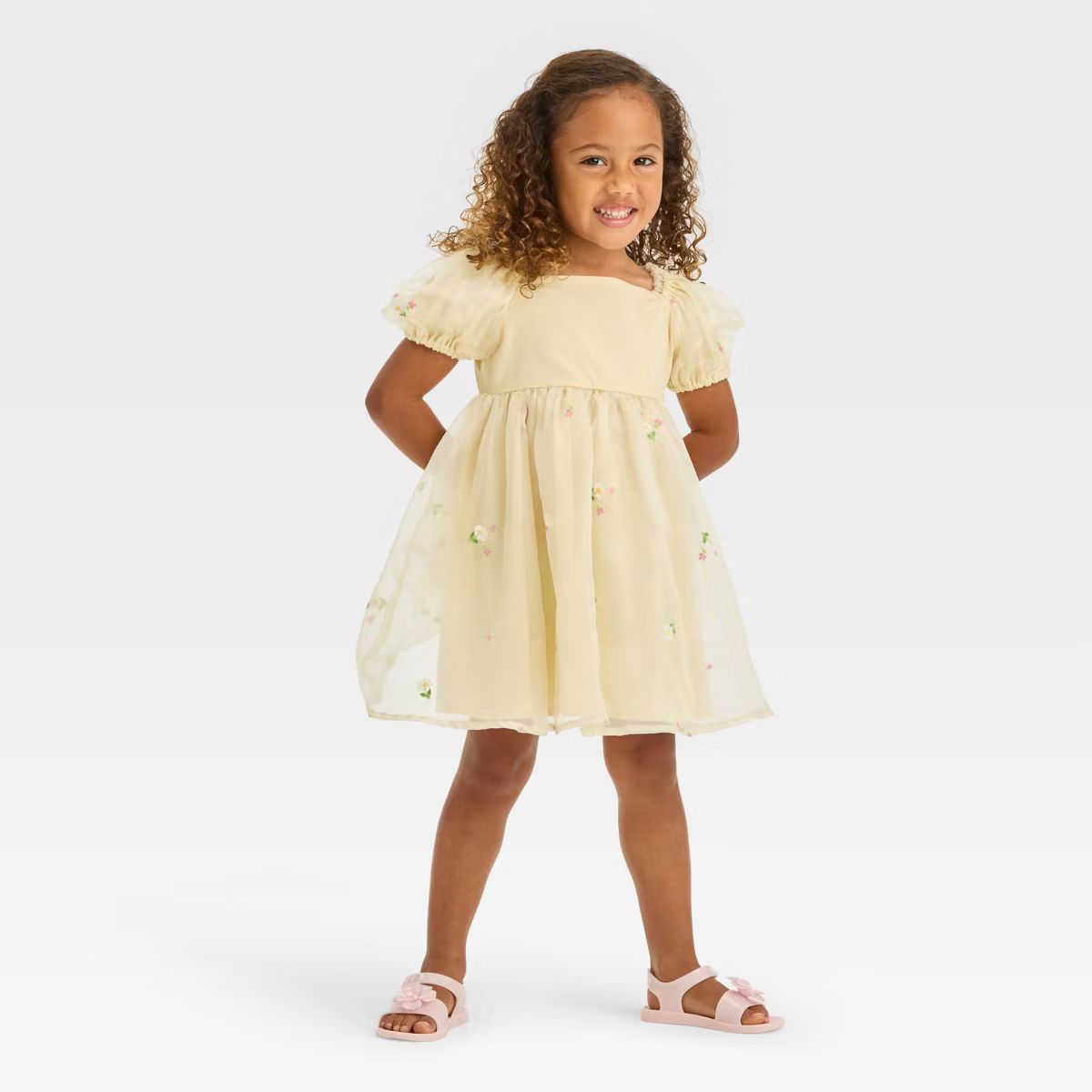 Toddler Girls' Audrey Camille Tutu Dress - Light Yellow 2T | Target