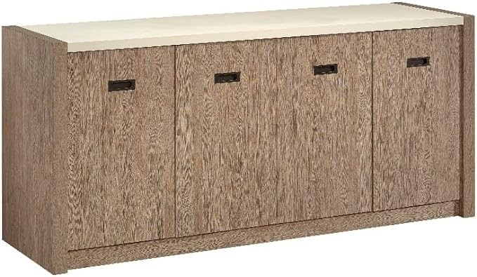 Sauder Dixon City Engineered Wood Credenza in Brushed Oak Finish | Amazon (US)