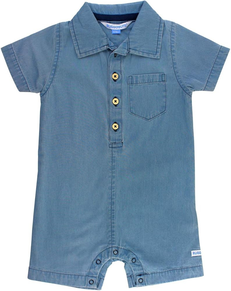 RUGGEDBUTTS® Baby/Toddler Boys Jon Jon Romper One-Piece Overall Shortall | Amazon (US)