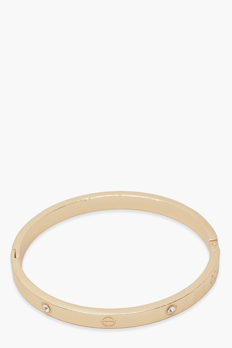 Single Diamante Dotted Bangle | Boohoo.com (US & CA)