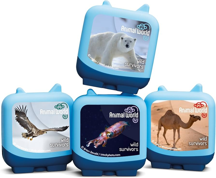 Tonies Animal World: Wild Survivors Clever Set - 4 Pack | Amazon (US)
