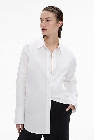 Cotton Relaxed Shirt | Witchery (AU)