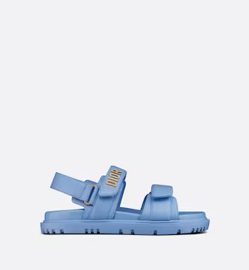 DiorAct Sandal Cornflower Blue Lambskin | DIOR | Dior Couture