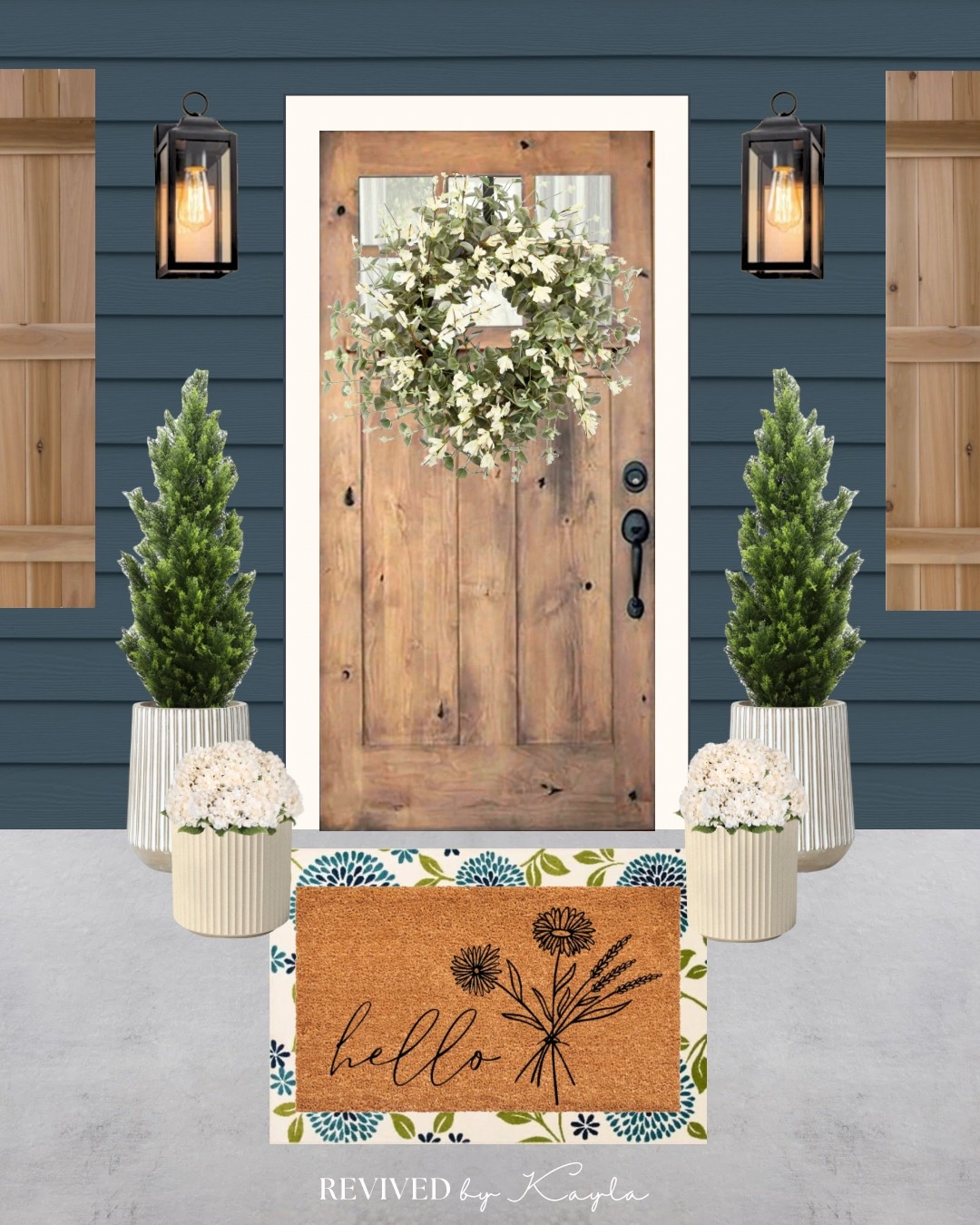 Spring front porch idea 🚪🤍

#frontporch #frontdoor #porch #porchdecor #homedecor #homeinspo #homedecorinspo #homedesign #homestyling #home 

#LTKHome #LTKFindsUnder100 #LTKFindsUnder50