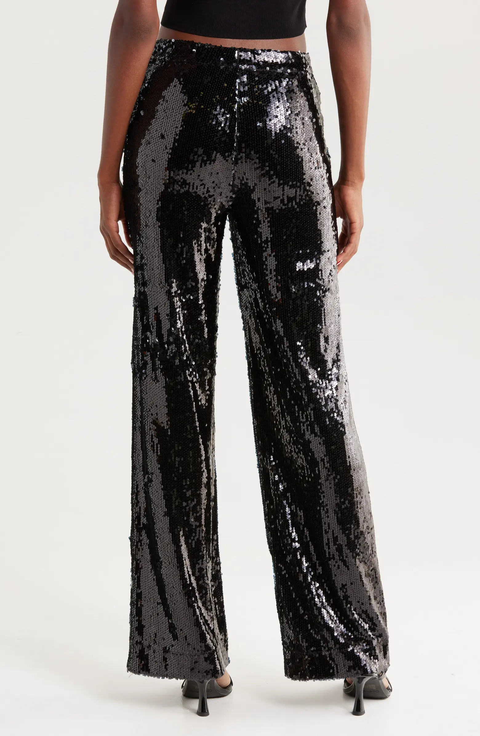 WAYF First Crush Sequin Wide Leg Pants | Nordstrom | Nordstrom