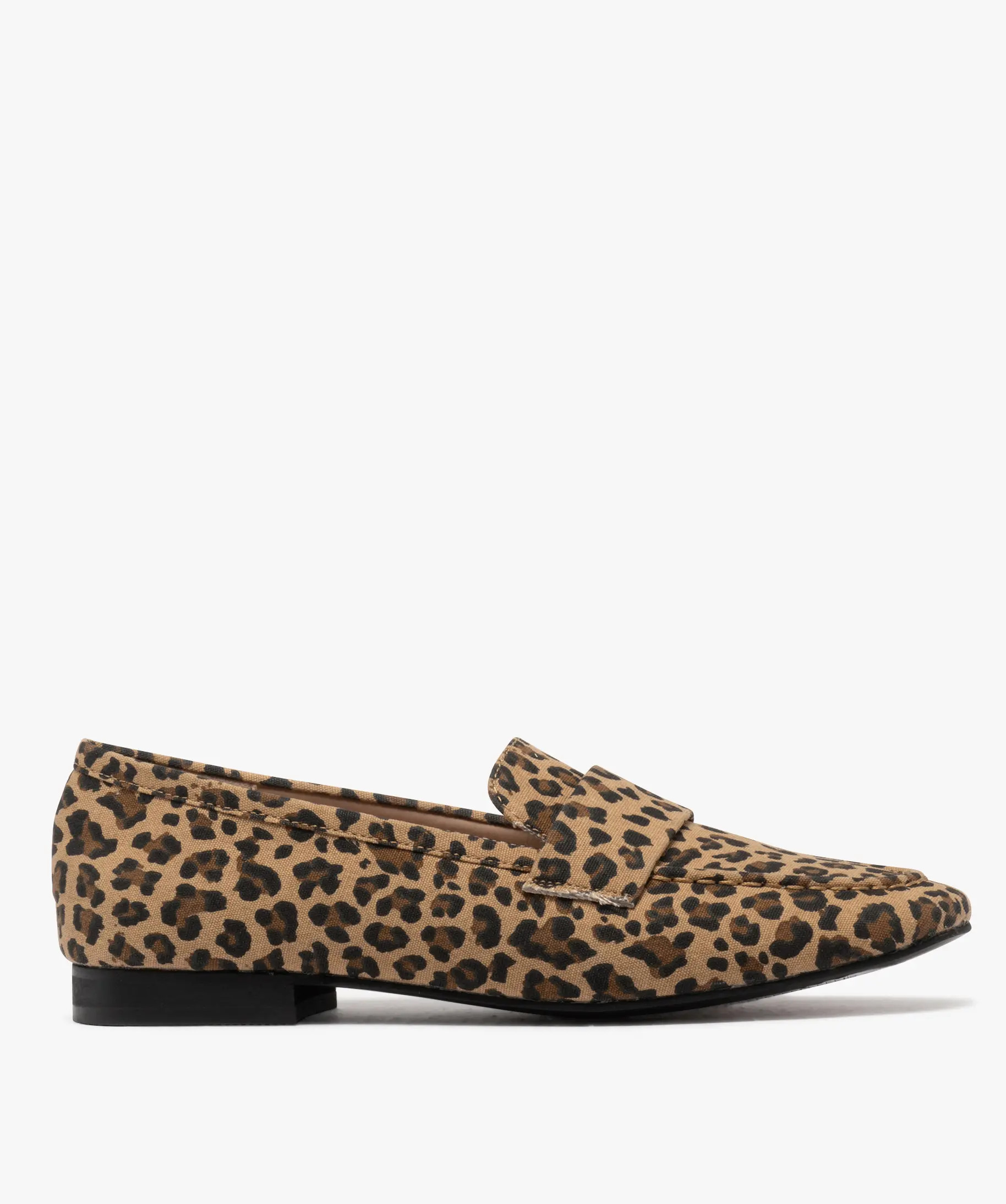 Mocassins en toile à motif léopard femme | Gemo