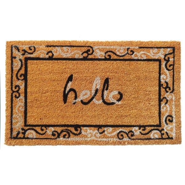 'Hello' Coir Doormat | Bed Bath & Beyond