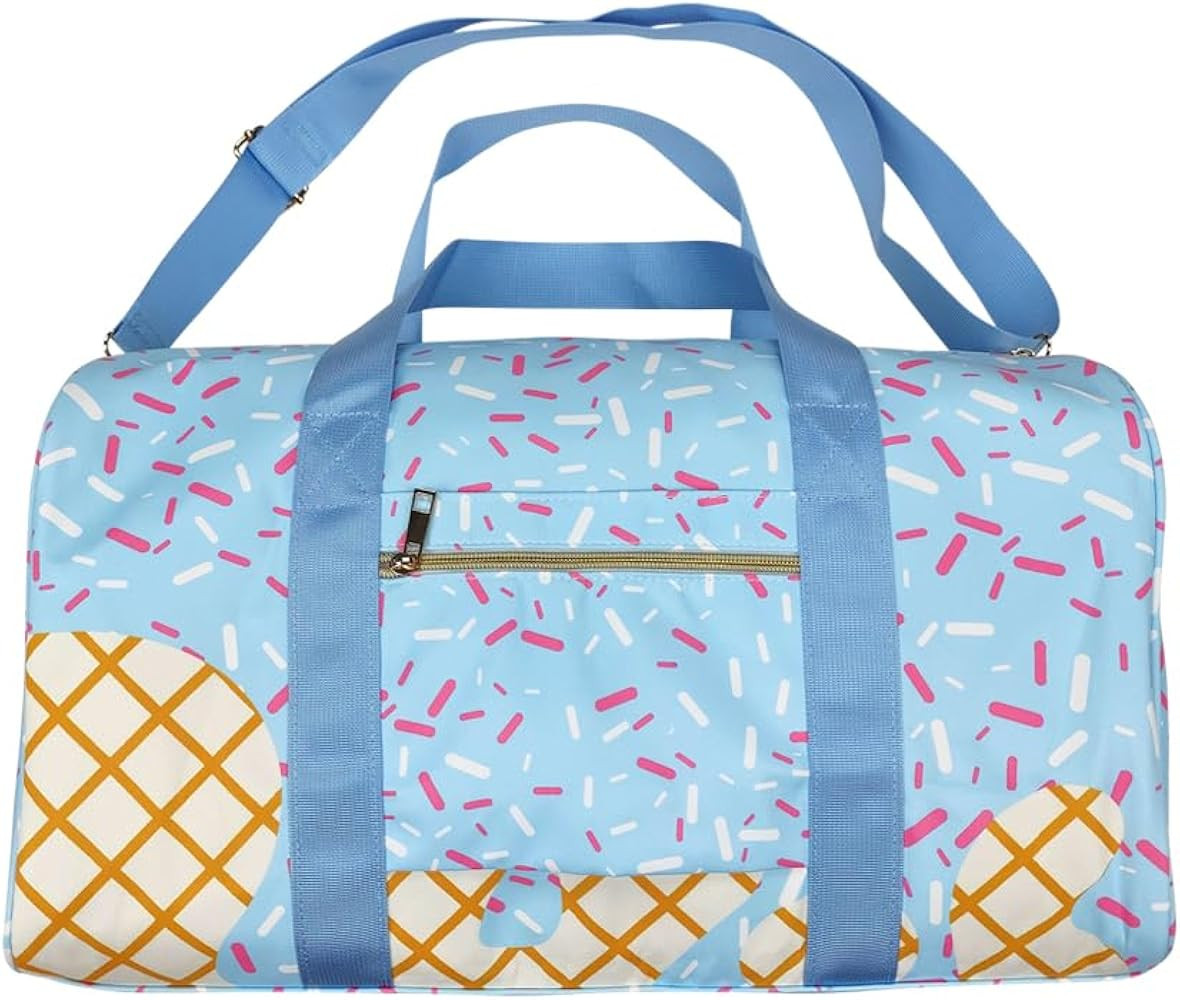BA0286 splatter ice cream drip sports bag， travel bag. | Amazon (US)