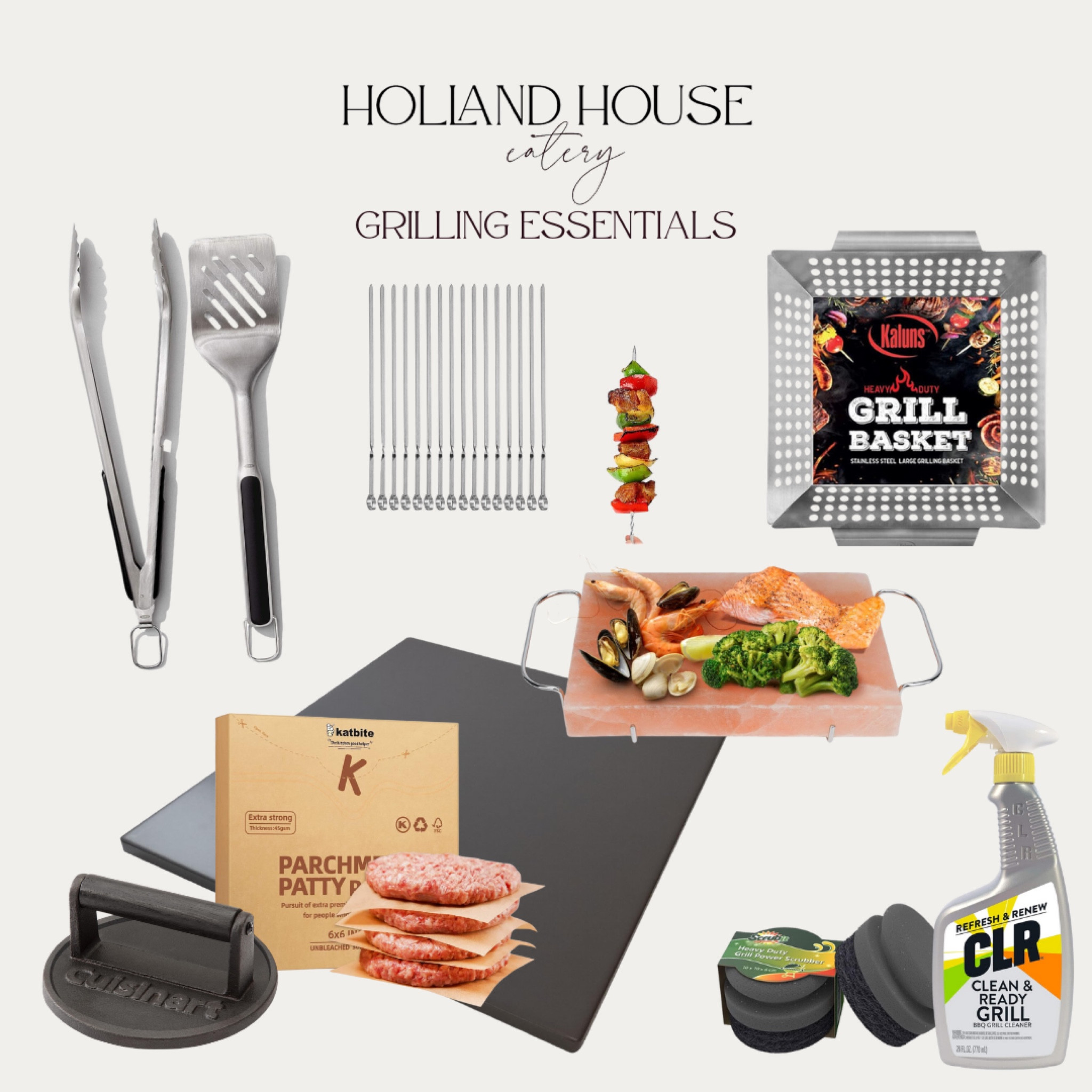 These are my favorite items to use while grilling. The stone is a game-changer for the juiciest burgers 🙌🏼 And the salt stone makes incredible fish filets  

#LTKHome #LTKParties #LTKSeasonal