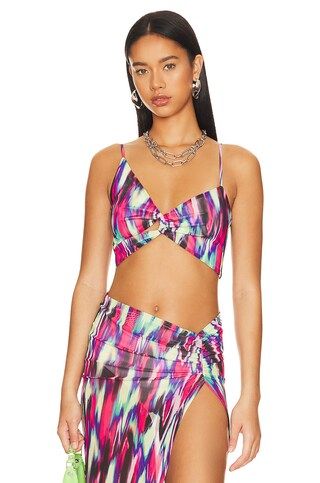 Camila Coelho Serenity Top in Blue Hallucinogen from Revolve.com | Revolve Clothing (Global)