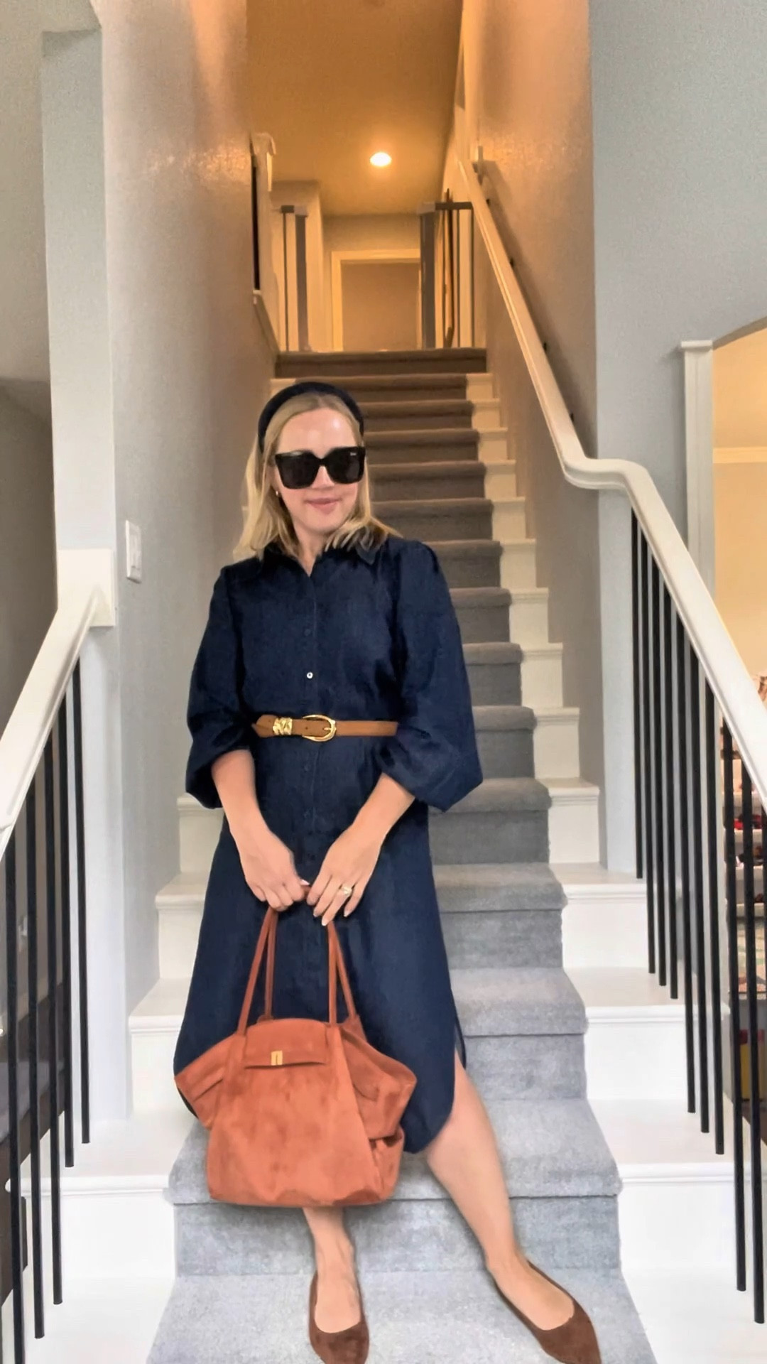 Wear to work fall outfit! Wearing 4 petite dress that fits tts. Suede flats fit snug and I suggest a half size up!

Denim dress, chambray, petite, workwear, fall outfit 

#LTKPetite #LTKWorkwear #LTKSaleAlert