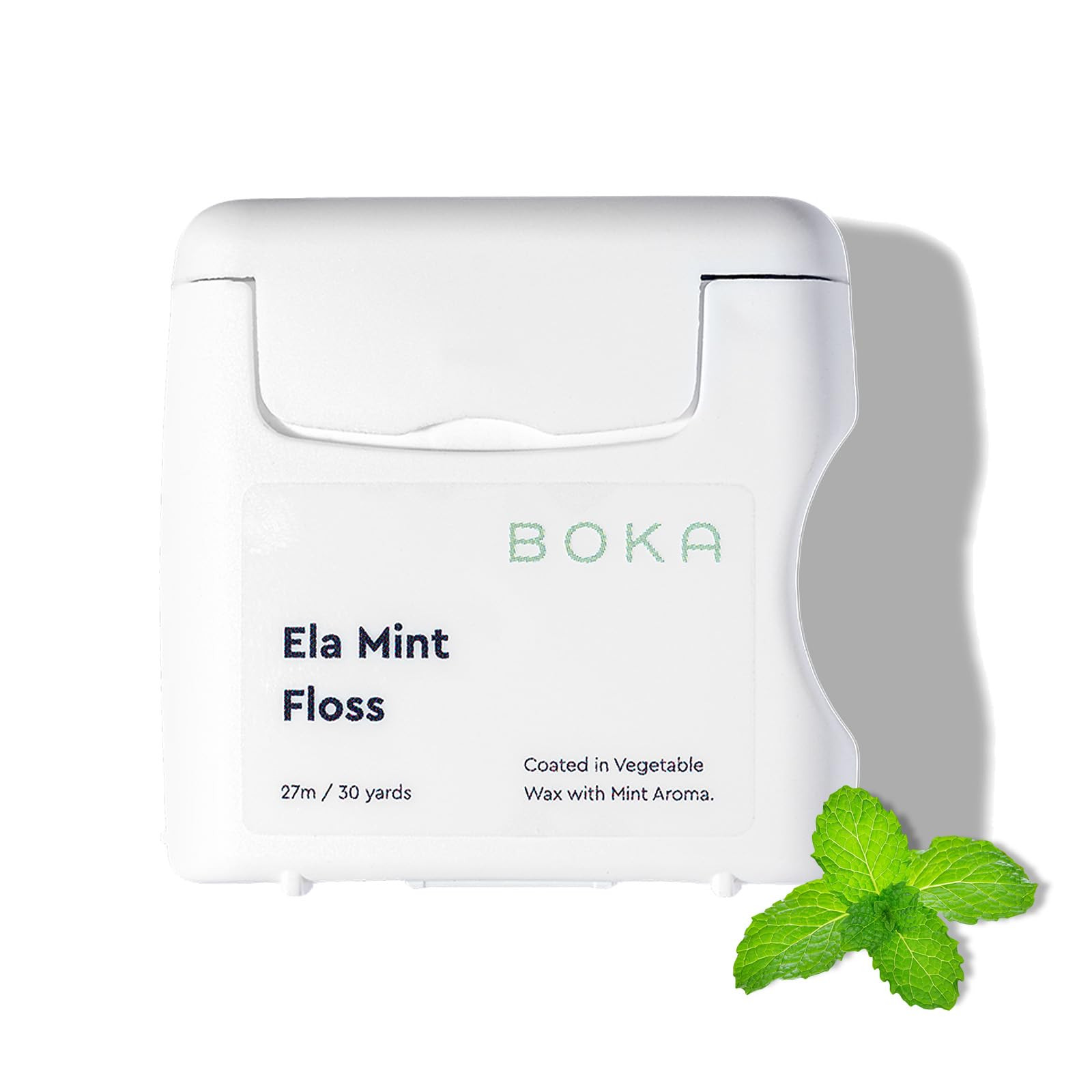 Boka Ela Mint Woven Dental Floss, Made from Plant-Based Vegetable Wax, Teflon-Free, 30 Yards of W... | Amazon (US)