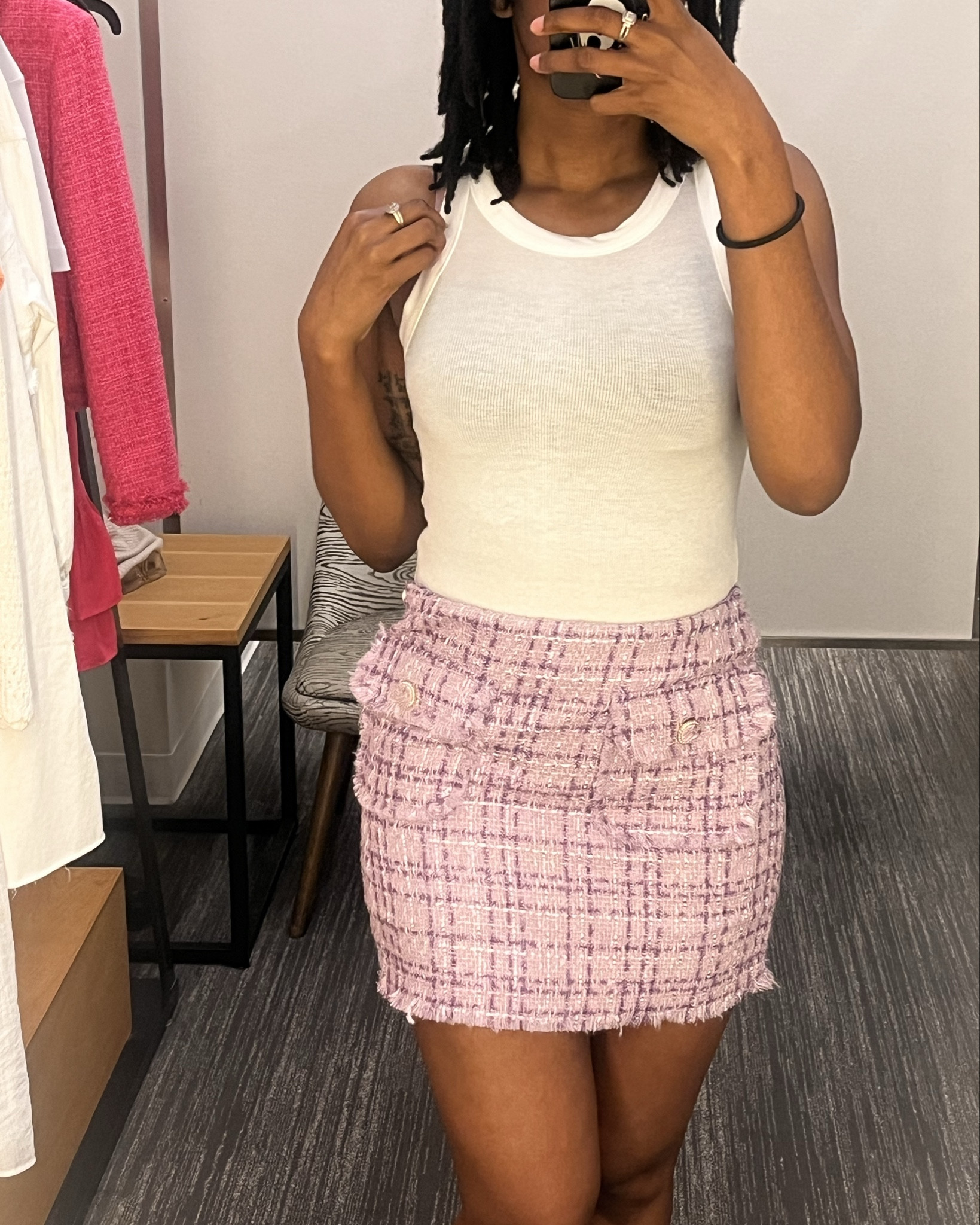 This tank is so soft and I need it in every color. I’m wearing a size small in the skirt but I need a medium. It’s so gorgeous in person 💜 

#LTKSeasonal #LTKMidsize #LTKSpringSale