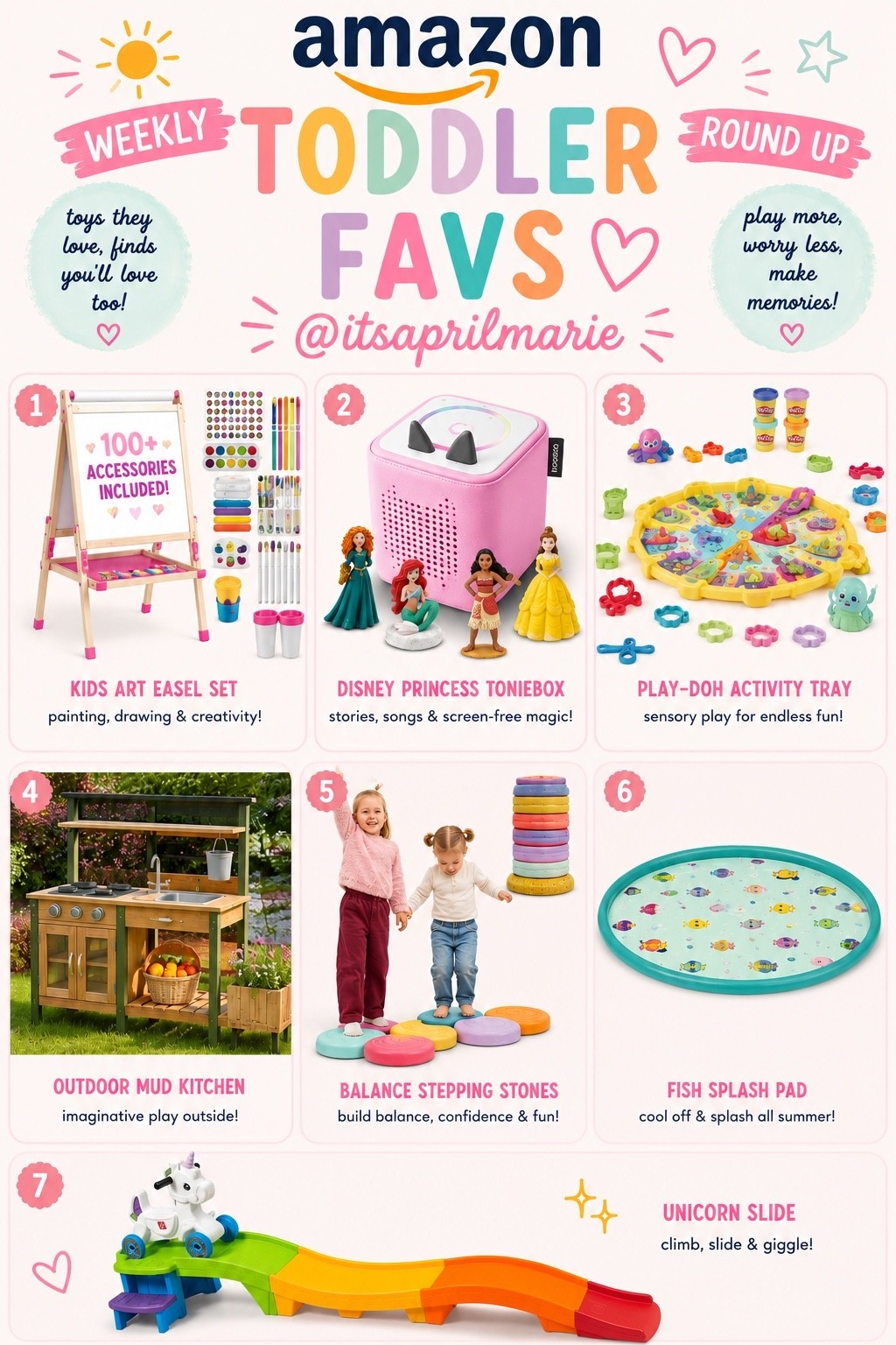 Our TODDLER FAVS Round Up for the week! 🎶⭐️💦🎨💕 Check out our most played toys lately 🧸🔗 #LTKbesttoys #LTKmom #LTKsummer #LTKtoddlerfavs #LTKtoddlers #LTKsummerfun #LTKtoddlergift

#LTKBaby #LTKmomlife #LTKKids #LTKHome