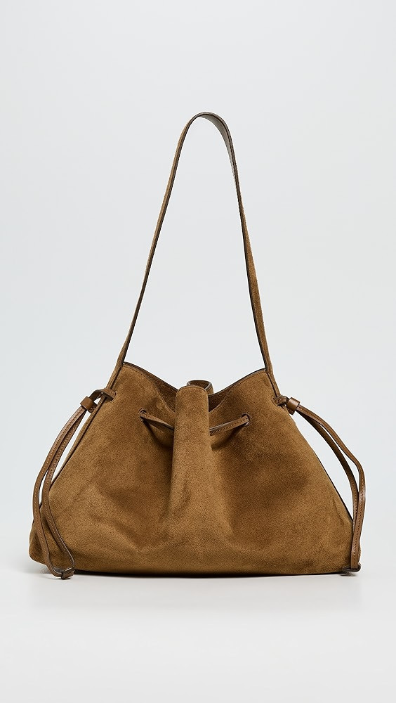Suede Drawstring Shoulder Bag | Shopbop