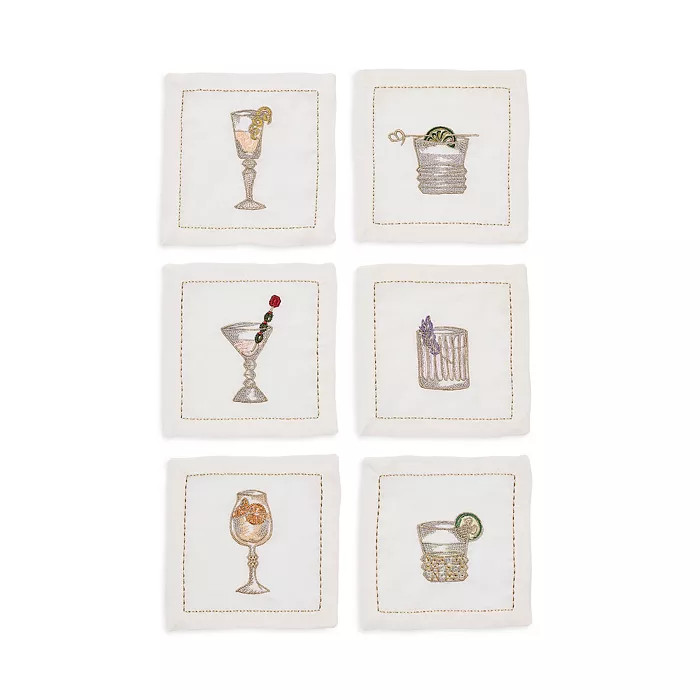 Assorted Drinks Cocktail Napkins, Set of 6 in a Gift Box | Bloomingdale's (US)