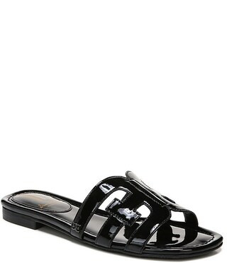 Bay Patent Double E Logo Slide Sandals | Dillard's