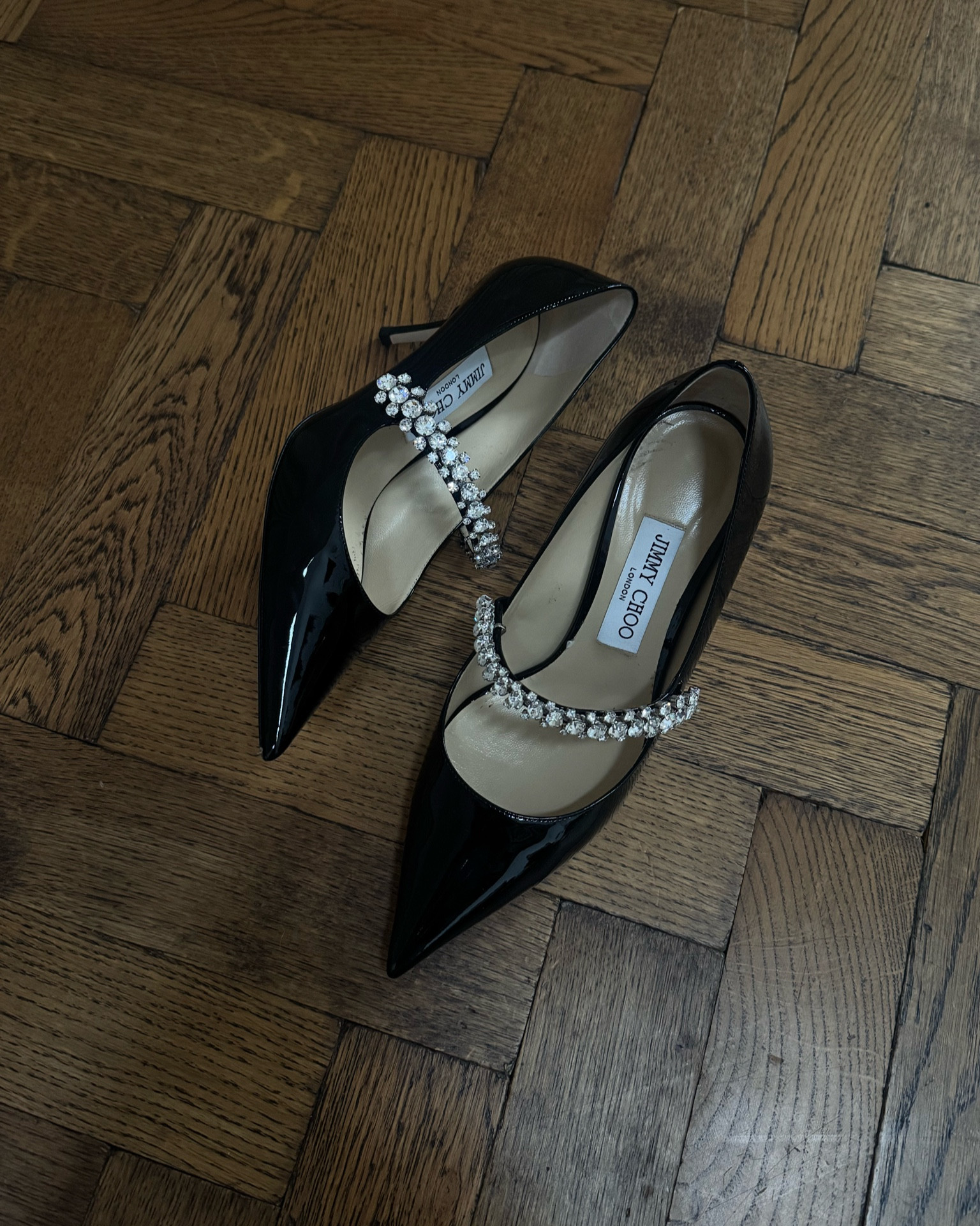 Jimmy Choos 🖤 patent leather pumps | crystal shoes | Jimmy Choo | shoes 

#LTKshoes #LTKluxury #LTKstyletip
