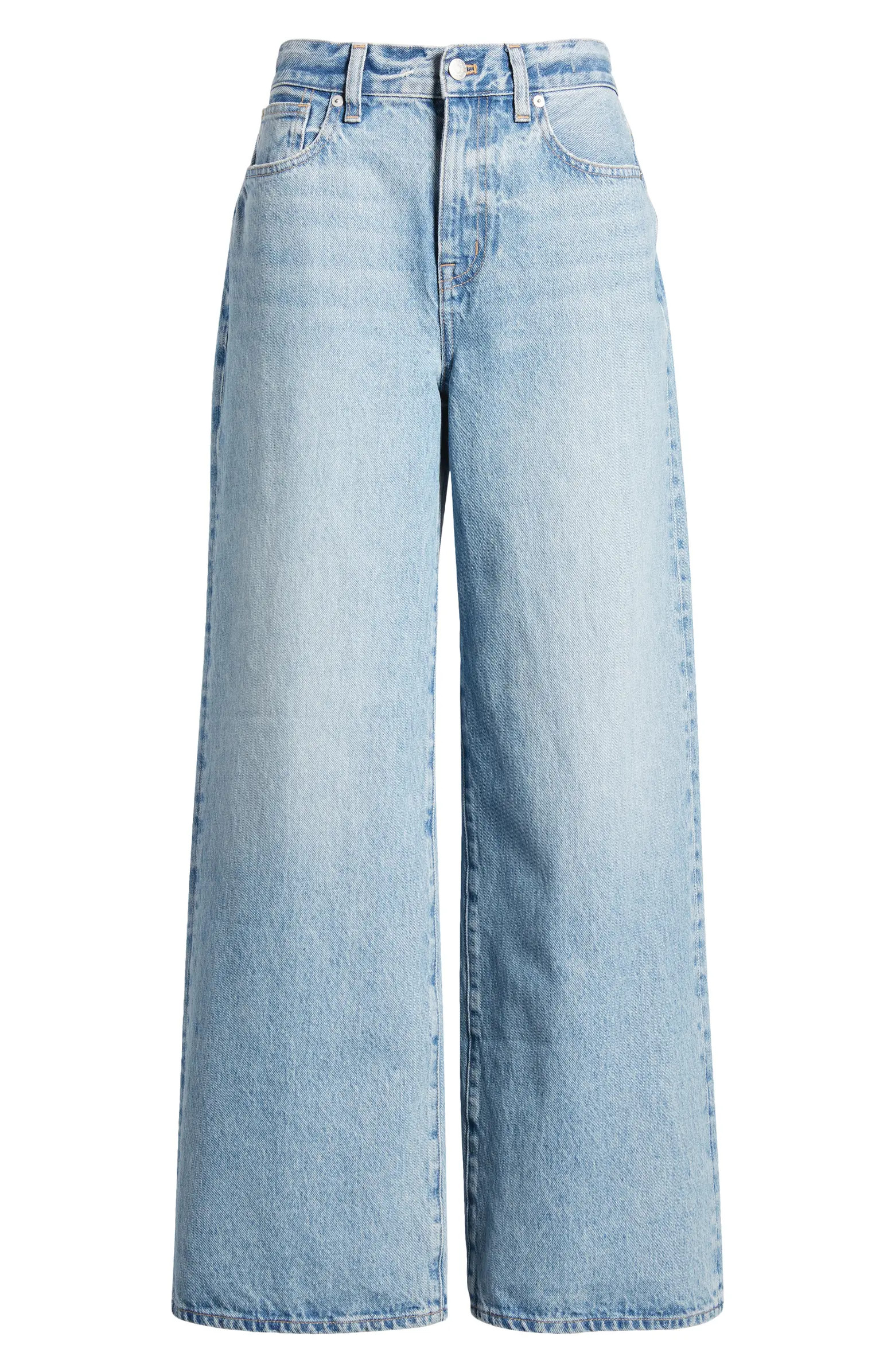 Madewell High Waist Superwide Leg Jeans | Nordstrom | Nordstrom