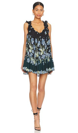 X Intimately FP Bali Wild Daisy Slip in Black Combo | Revolve Clothing (Global)