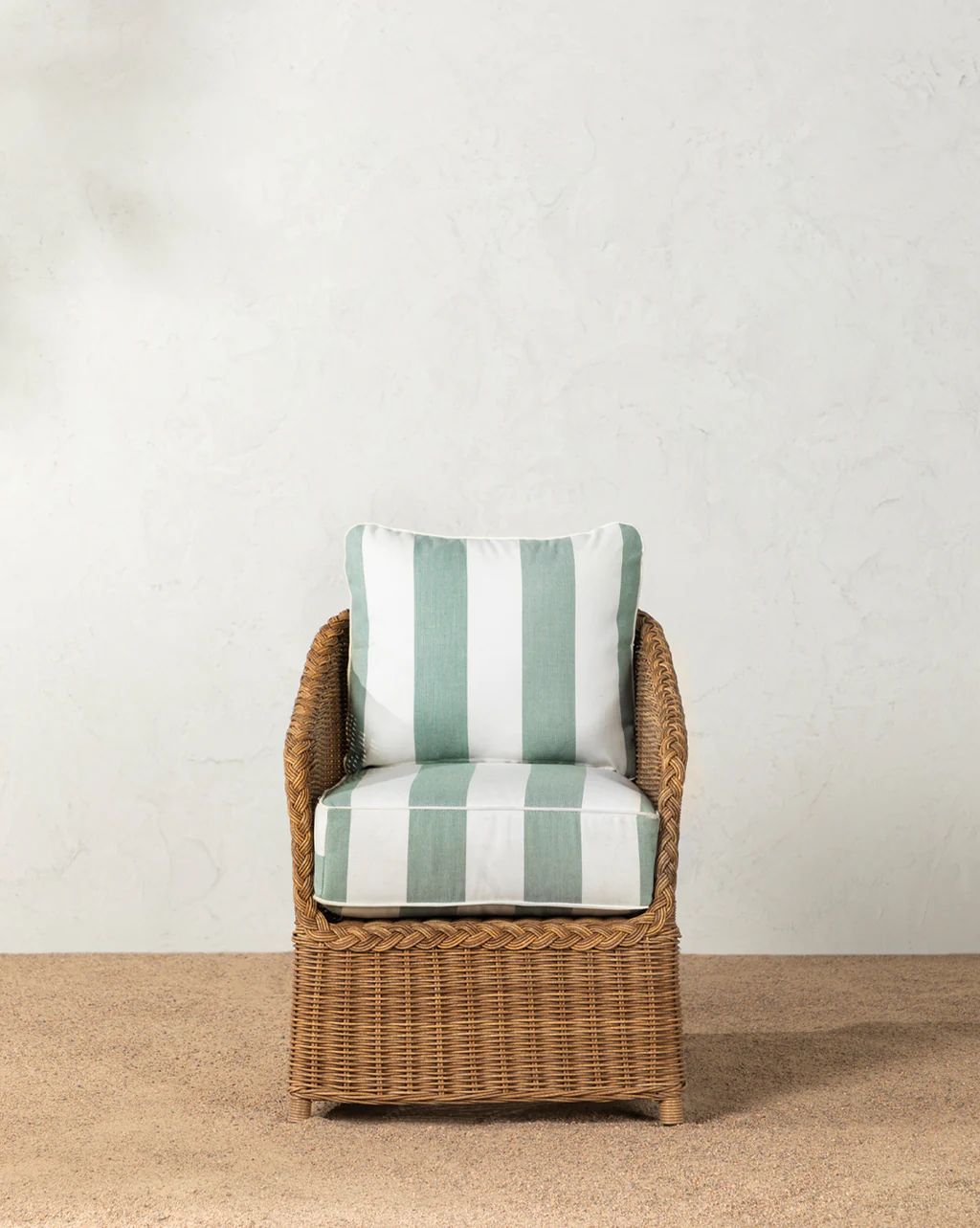 Haviland Outdoor Dining Chair with Striped Cushions | McGee & Co.