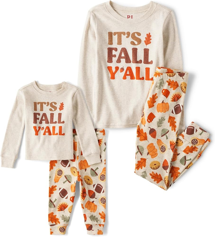 The Children's Place Baby Family Matching, Fall Harvest Pajama Sets, Cotton | Amazon (US)