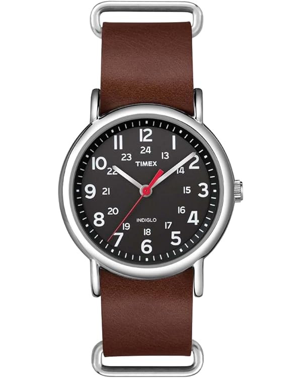 Timex Weekender 38mm Unisex Analog Watch | INDIGLO Backlight | Adjustable Durable Nylon Fabric Sl... | Amazon (US)