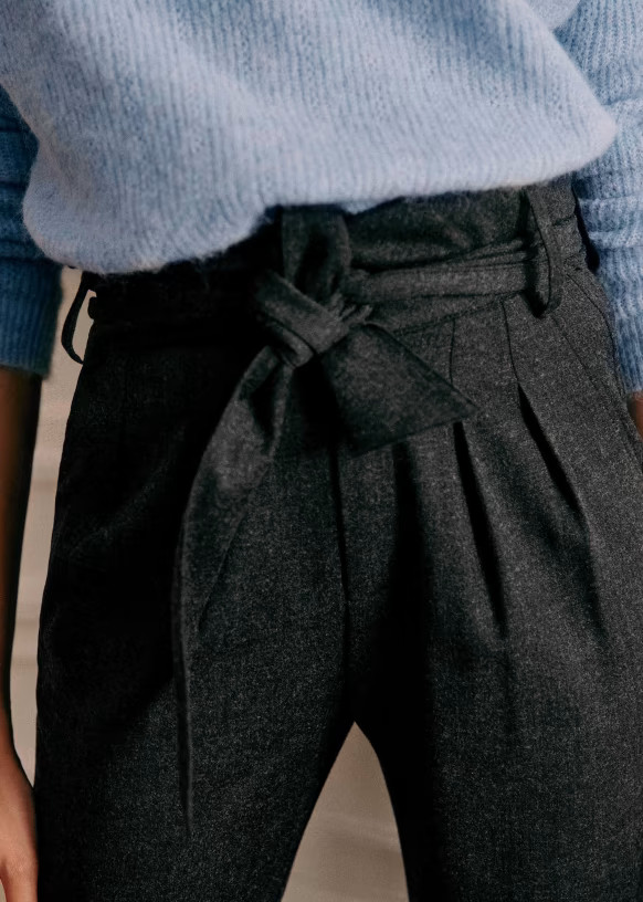 Austin Trousers - Charcoal Grey - Mix Woven - Sézane | Sezane Paris